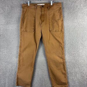 Signature Levi S67 Pants Mens 36x31 Brown Straight Leg Athletic Fit‎ Work Slacks